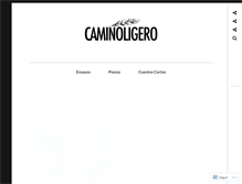 Tablet Screenshot of caminoligero.com